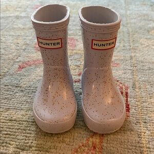 Hunter Kids' light blue Boots with Gold Speckles